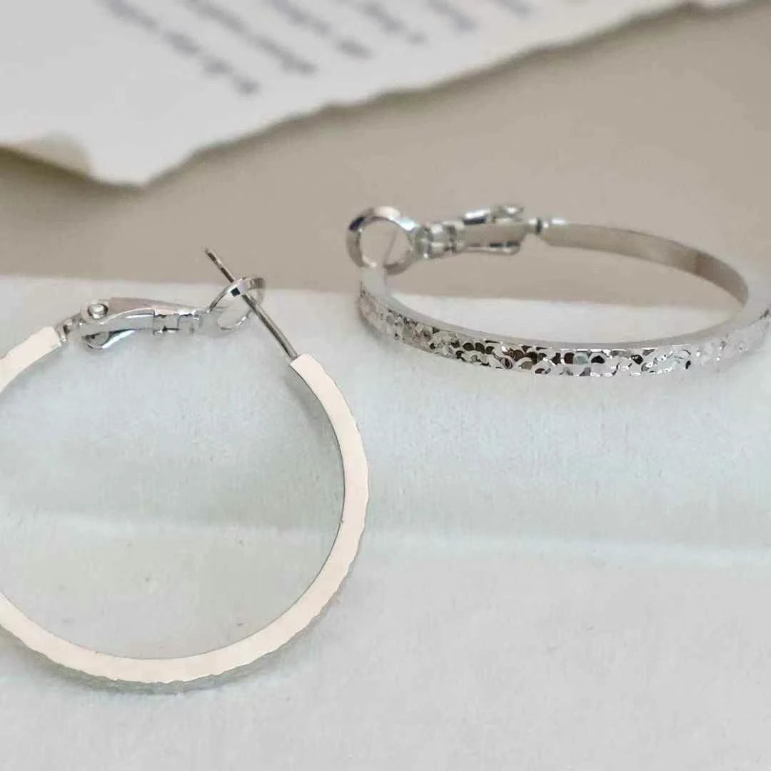 Ladies Large Circle Small Rhinestone Decorative Hoop Earring Fashion Stylish Trendy Lightweight Jewelry Accessories for Daily