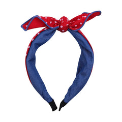 Fashion Ribbon Bowknot Polka Dot Head Band for Baby Girls Cute Sweet Hair Band for Kids Children Hair Accessories in Stock