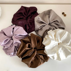 2025 Hot Sale High Elastic Ponytail Holder Scrunchies Elegant Vintage Simple in Stock Hair Ties Accessories for Women Daily Use