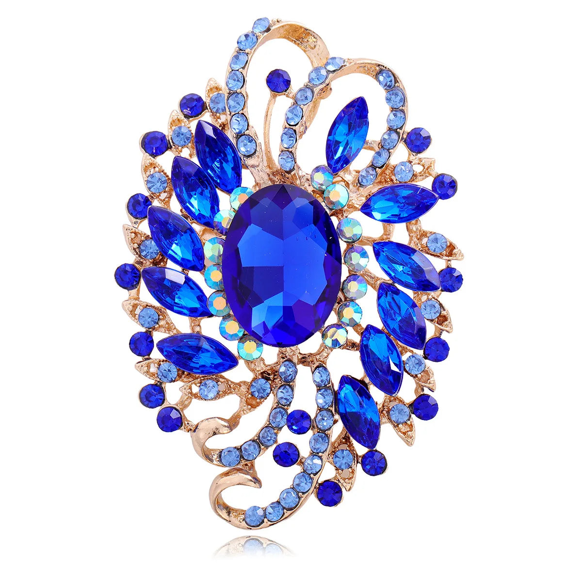 Fashion Rhinestone Glitter Sparking Dainty Brooches for Girls Glamorous Vintage Pins Jewelry for Women Ladies Accessories