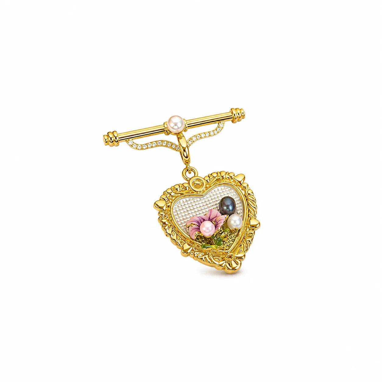 Fashion Trendy Baroque Pearl Hand-Painted Drip Glaze Pendent for Girls Vintage Jewelry for Women Ladies Wholesale China Factory