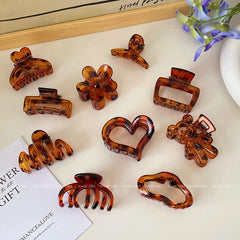 Women's Elegant Hair Claw Clips Hot Sale Irregular Flower Animal Shape Fashion Accessories for Daily Use Wholesale Stock for