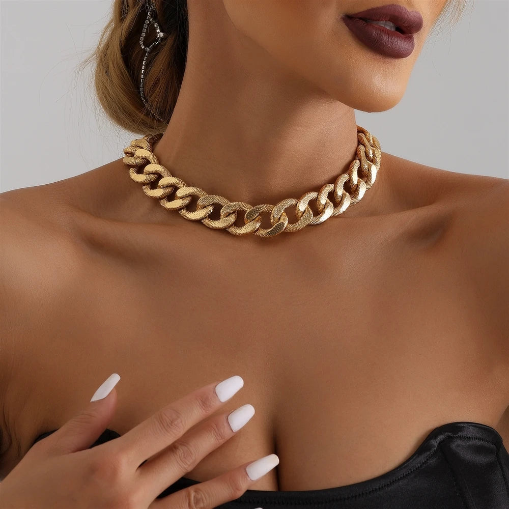 Fashion Trendy Punk Necklaces for Girls Spicy Sexy Jewelry Sets Suits for Women Ladies Accessories Daily Party Holiday Vacation