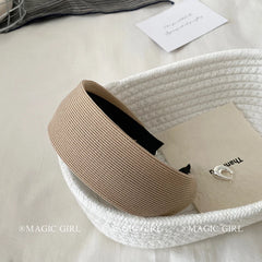 Solid Color Wide Fashion Head Bands for Girls Chic French Style Hair Band for Women Ladies Hair Accessories in Stock Decoratives