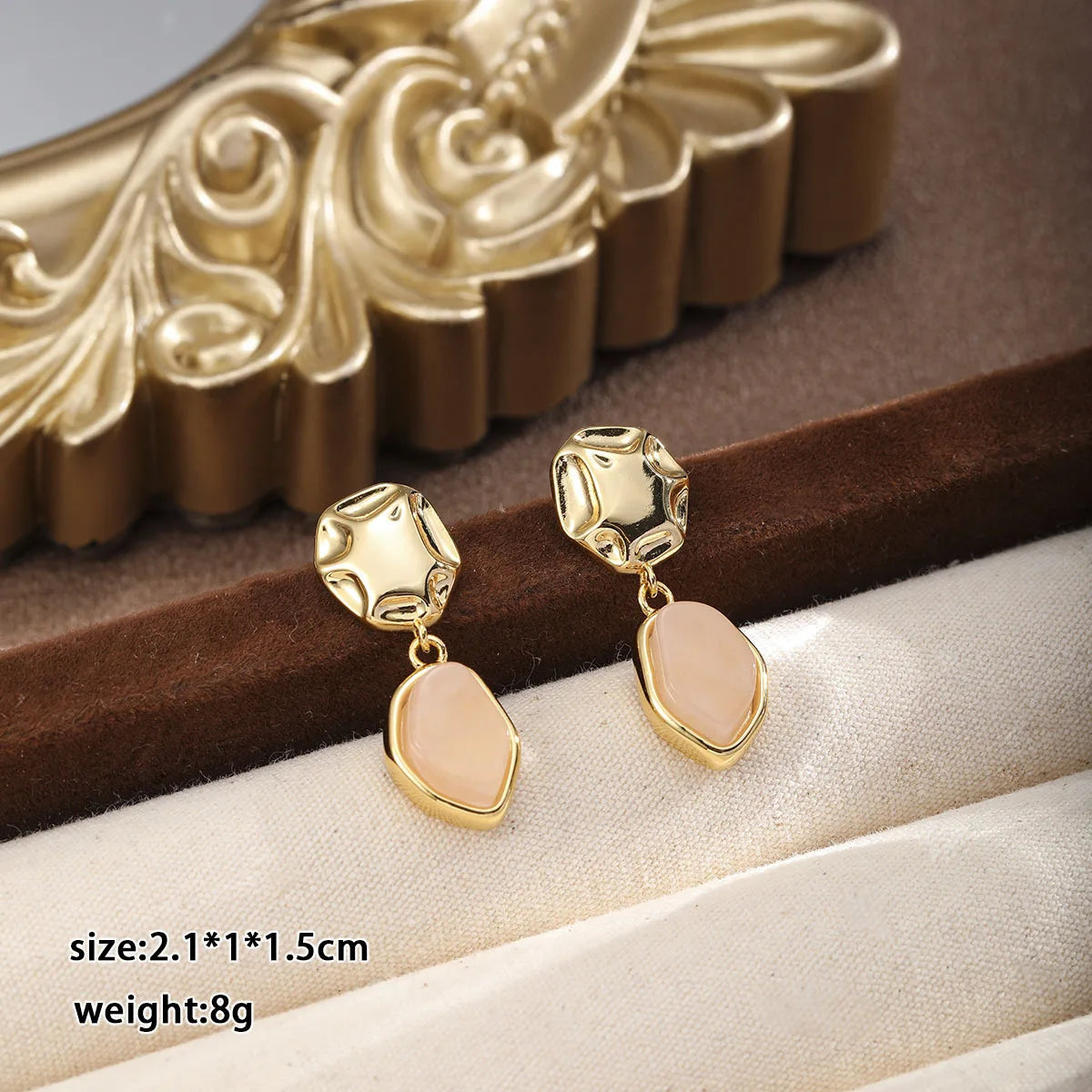Fashion Copper Crystal Sweet Vintage Drop Earrings for Girls Sweet Jewelry for Women Ladies Wholesale China Manufacturer Bulk