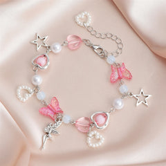 Fashion Butterfly Heart Bracelets for Girls Sweet Cute Y2K Jewellry for Women Ladies Teenager Accessories Chinese Supplier