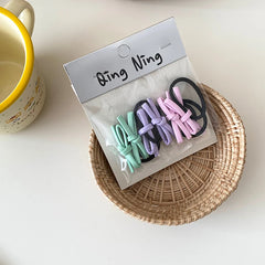Hot Sale Bowknot Small Solid Color Scrunchies Minimalistic Basic High Elastic Wholesale in Stock Hair Ties Accessories for Women