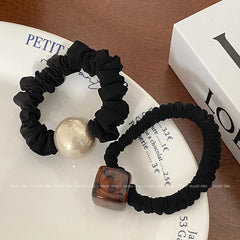 Classic High Elastic Elegant Simple Scunchies for Girls Fashion Minimalistic Stylish Hair Ties for Women Ladies Hair Accessories