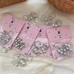 Girls Silver Heart Small Hair Ties Mini Alligator Clips Fashion Chic Simple in Stock Hair Accessories for Children Daily Causal