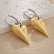 Silver with gold brushed heart