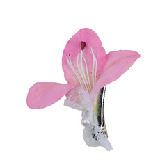 Brand New Sweet Flower Lace Hair Clips for Girls Fashion Cute Trendy Alligator Haarspange for Women Ladies Hair Accessories