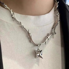 Fashion Hip Hop Thunder Spicy Punk Necklaces for Girls Trendy Stylish Charms Jewelry for Women Ladies Accessories Wholesale