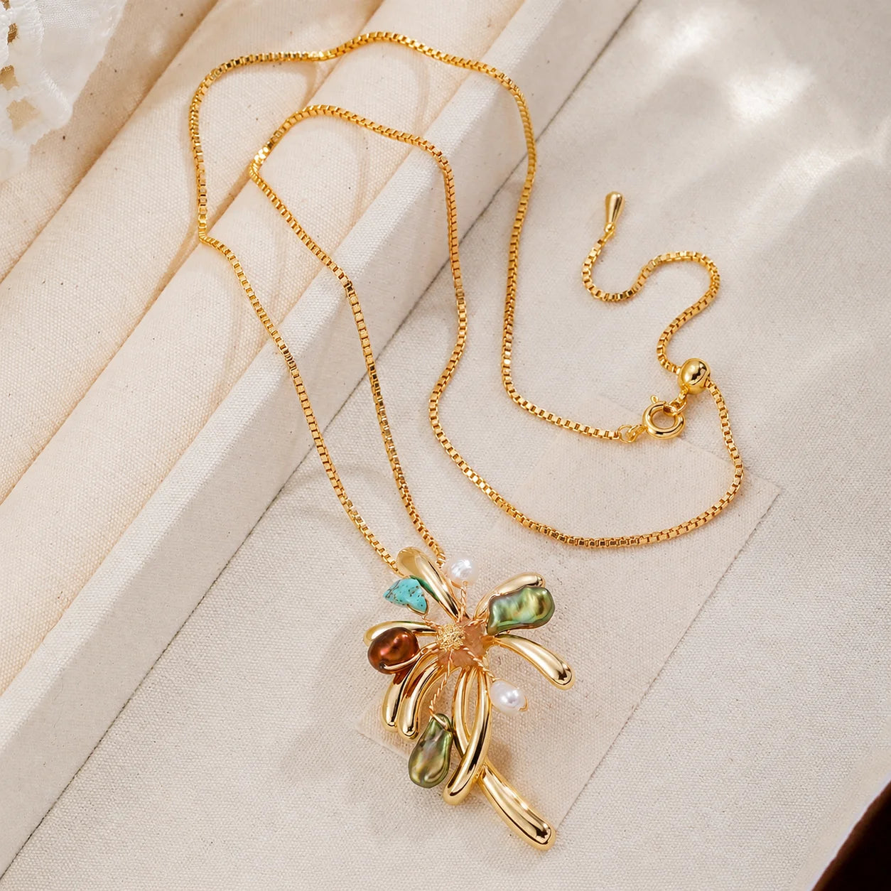 Women Colorful Fireworks Alloy Copper Stud Earring Necklace Factory Price Wholesale in Stock Jewelry Sets for Female Daily