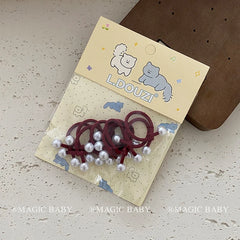 Simple Minimalistic Fashion Scrunchies for Baby Girls Cute Sweet High Elastic Hair Ties for Kids Children Hair Accessories Chic