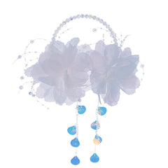 Girly Aesthetic Butterfly Beads Glitter Solid Color Headbands Fashion Sweet Elegant in Stock Hairbands Accessories for Kids Prom