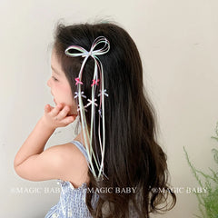 Kids Bowknot Ribbon Decorative Alligator Clips Sweet Colorful Fashion Wholesale in Stock Hairpins Accessories for Children Daily