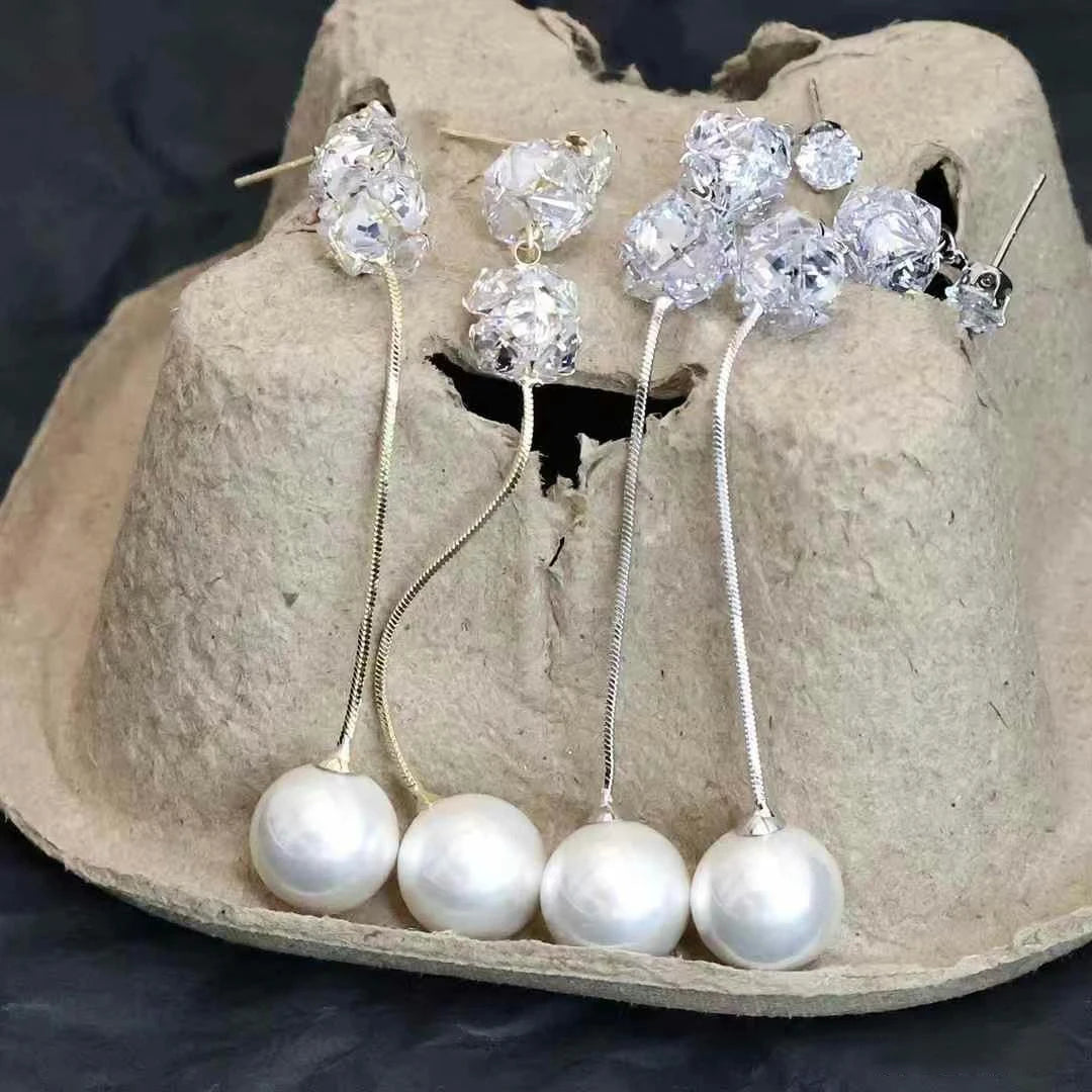 Elegant Glamorous Art Deco Butterfly Drop Earrings for Girls Tassel Fashion Sweet Jewelry for Women Ladies Accessories Wholesale