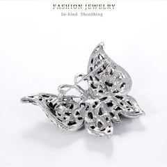 Fashion Bold Glitter Butterfly Sweet Brooches for Girls Trendy Glamorous Animals Pins Jewelry for Women Ladies Accessories