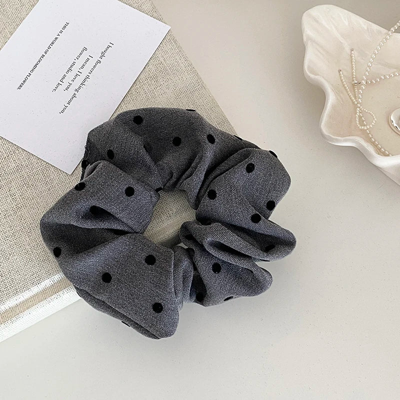 Fashion Cute Sweet Kitty Cat Polka Dot Cartoon Hair Ties for Baby Girls Kawaii Scrunchies for Kids Child Hair Accessories Chic