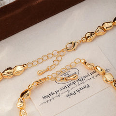 Women Gold Baroque Pearl 18k Gold-plated Necklace Bracelet Elegant Fashion Low MOQ Factory Price in Stock Jewelry for Female