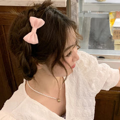 Chic Lustrous Solid Color Hair Clips for Girls Sweet Cute Fashion Trendy Stylish Alligator for Women Ladies Hair Accessories