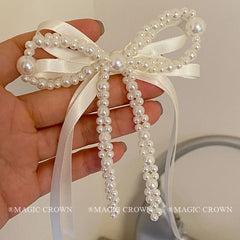 Elegant Princess Style Bowknot Hair Clips and Barrettes Stunning Graceful Ribbon Accessories for Women and Girls for Parties