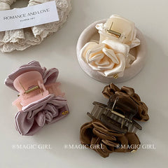New Arrival Gentle Flower Hair Claw Clips for Women Hair Style Luxurious Hair Accessories Elegant Barrettes With Pearl Crystal