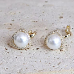 Fashion Imitation Pearl Glitter Glamorous Dainy Clip on Earrings for Girls Butterfly Elegant Jewelry for Women Lady Accessories