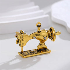 Fashion Sewing Machine Elegant Brooches for Girls Vintage Retro Pins Jewelry for Women Ladies Accessories Chinese Supplier