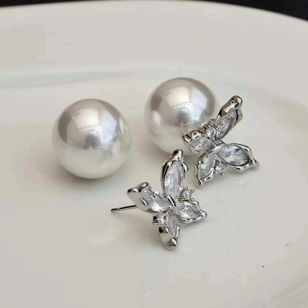 Women Imitation Pearl Simple Stud Earring Fashion Elegant Graceful Wholesale Jewelry Accessories for Female Daily Causal Office