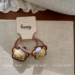 Cute Animals Bear Heart Shaped Hair Clips for Baby Girls Kawaii Fashion Snap Clips for Kids Children Hair Accessories in Stock