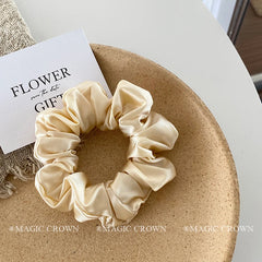 2025 Brand New Satin Hair Ties for Women Minimalistic Scrunchies Solid Color Casual Soft Hair Accessories Sweet for Girls Ladies