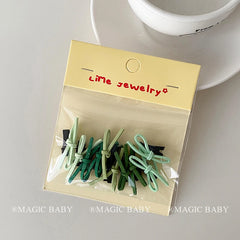 Mini Bowknot Cute Sweet Scrunchies Solid Color Kawaii Hair Ties for Baby Girls Kids Children Teens Hair Accessories Stock