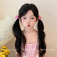 Kids Animals Cartoon Solid Colored High Elastic Hair Ties Fashion Cute Sweet in Stock Scrunchies Accessories for Children Daily