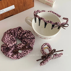 Fashion Pink Leopard Print Hair Claw Clips for Girls Chic Trendy Stylish Haarspange for Women Ladies Hair Accessories in Stock