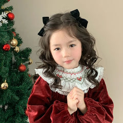 Kids 2025 Hot Sale Solid Color Bowknot Alligator Clips Fashion Elegant Wholesale in Stock Hairpins Accessories for Children Use