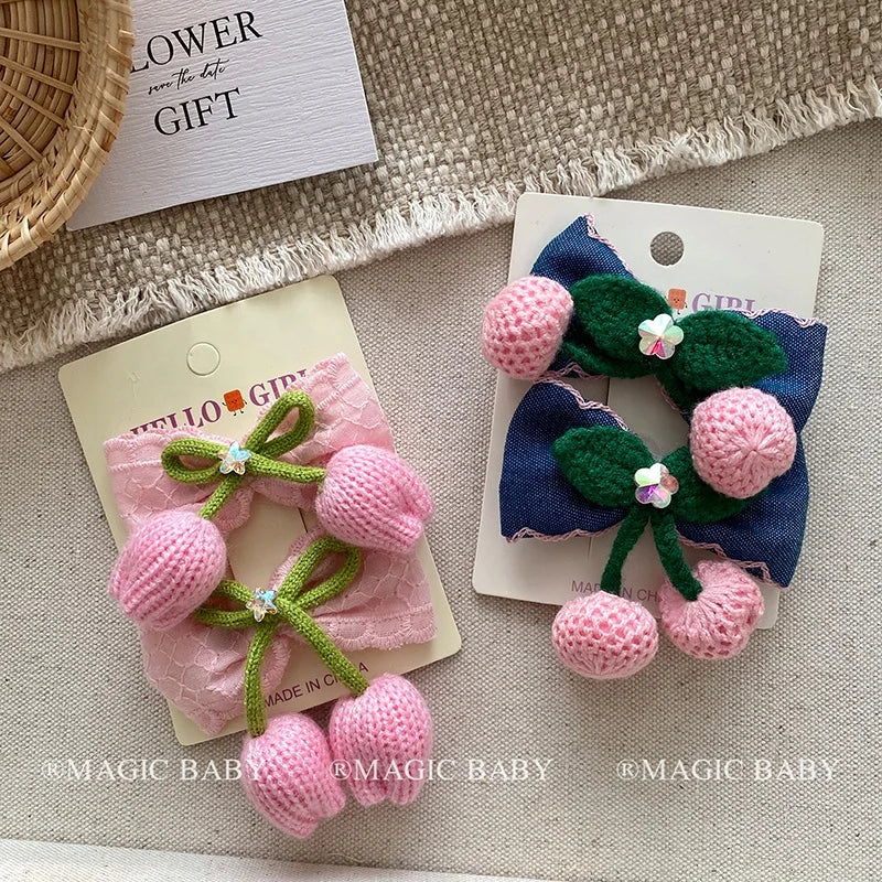 Fashion Bowknot Cute Sweet Hair Clips for Baby Girls Kawaii Classic Elegant Alligators for Kids Children Hair Accessories Chic