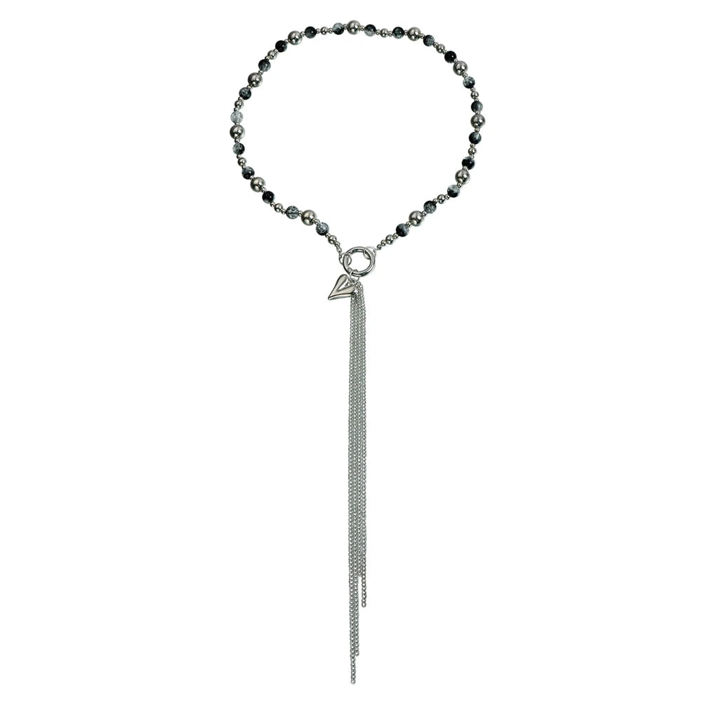 Fashion Beads Tassel Sweater Chains for Girls Sweet Heart Shaped Jewelry for Women Ladies Accessories Chinese Supplier Wholesale