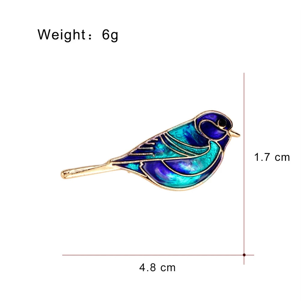 Fashion Trendy Lustrous Animals Birds Sweet Brooches for Girls Elegant Stylish Pins Jewelry for Women Ladies Accessories Chic
