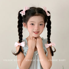 Solid Color Sweet Cute Bowknot Hair Clips for Baby Girls Princess Style Kawaii Alligators for Kids Children Hair Accessories
