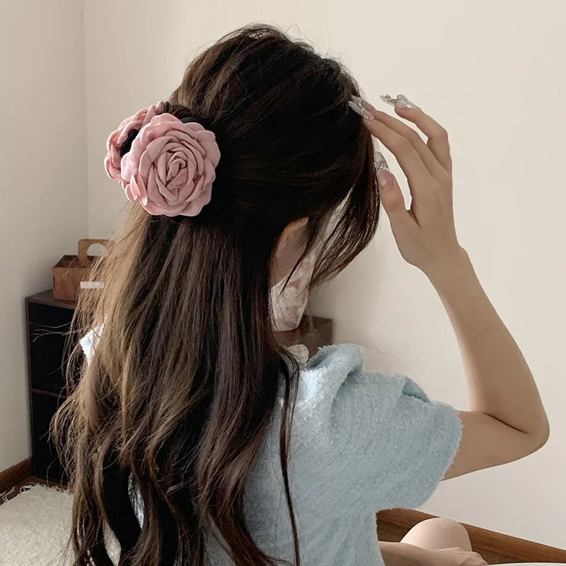 Women Hot Sale High Quality Lightweight Flowers Hair Claws Fashion Elegant Customized Grips Accessories for Holiday Causal Daily