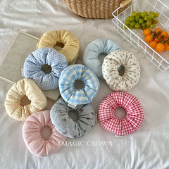 Brand New Women's Soft Cotton Plaid Scrunchies Colorful Cute Hair Ties for Girls Fashionable Accessories with Sweet Style