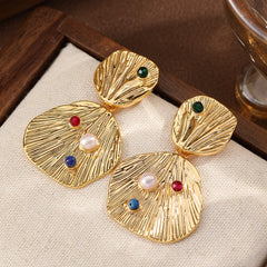 Women New Design 18k Gold-plated S925 Silver Earring Gold Elegant Fashion Trendy Factory Price in Stock Jewelry for Female Daily