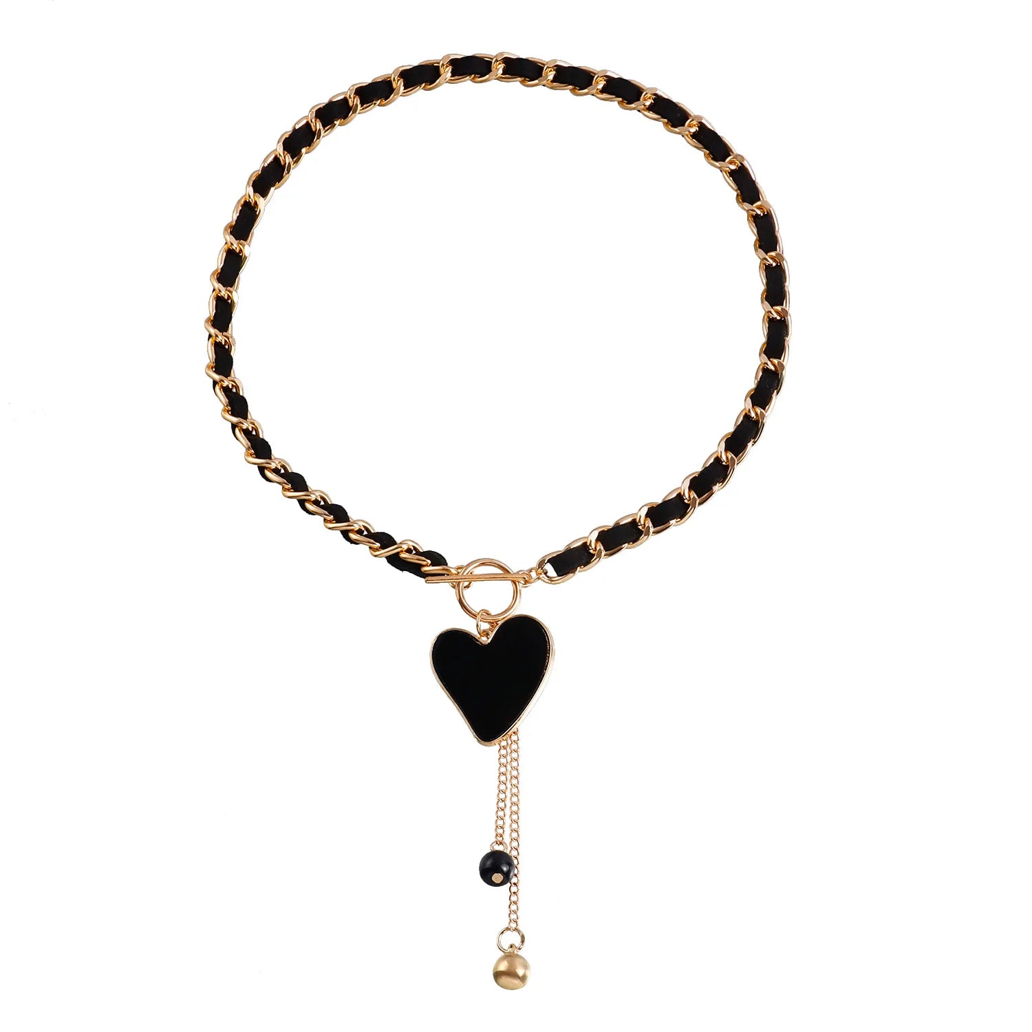 Fashion Heart Shaped Simple Minimalistic Necklaces for Girls Sweet Trendy Dainty Jewelry for Women Ladies Accessories Wholesale