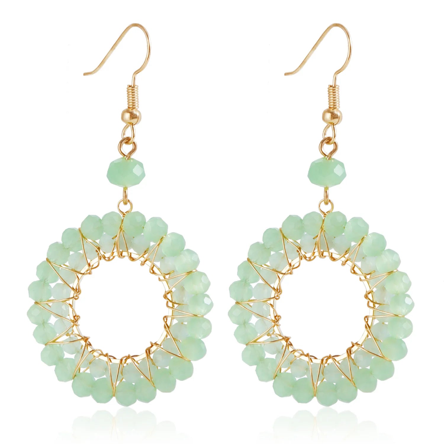 Fashion Rhinestone Sweet Elegant Trendy Drop Earrings for Girls Stylish Cute Jewelry for Women Ladies Hoop Accessories Wholesale