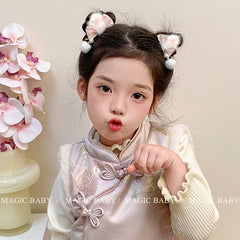 Chic Cute Sweet Kawaii Cat Hair Clips 5cm Alloy Hair Accessories for Baby Girls Teens and Children Stocked Alligators Fashion