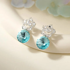 Glitter Sparkle Star Luxurious Drop Earrings for Girls Rhinestone Ocean Sea Jewelry for Women Ladies Accessory Chinses Supplier