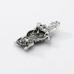 Fashion Retro Vintage Lustrous Animals Owl Brooches for Girls Stylish Trendy Glitter Pins Jewelry for Women Ladies Accessories