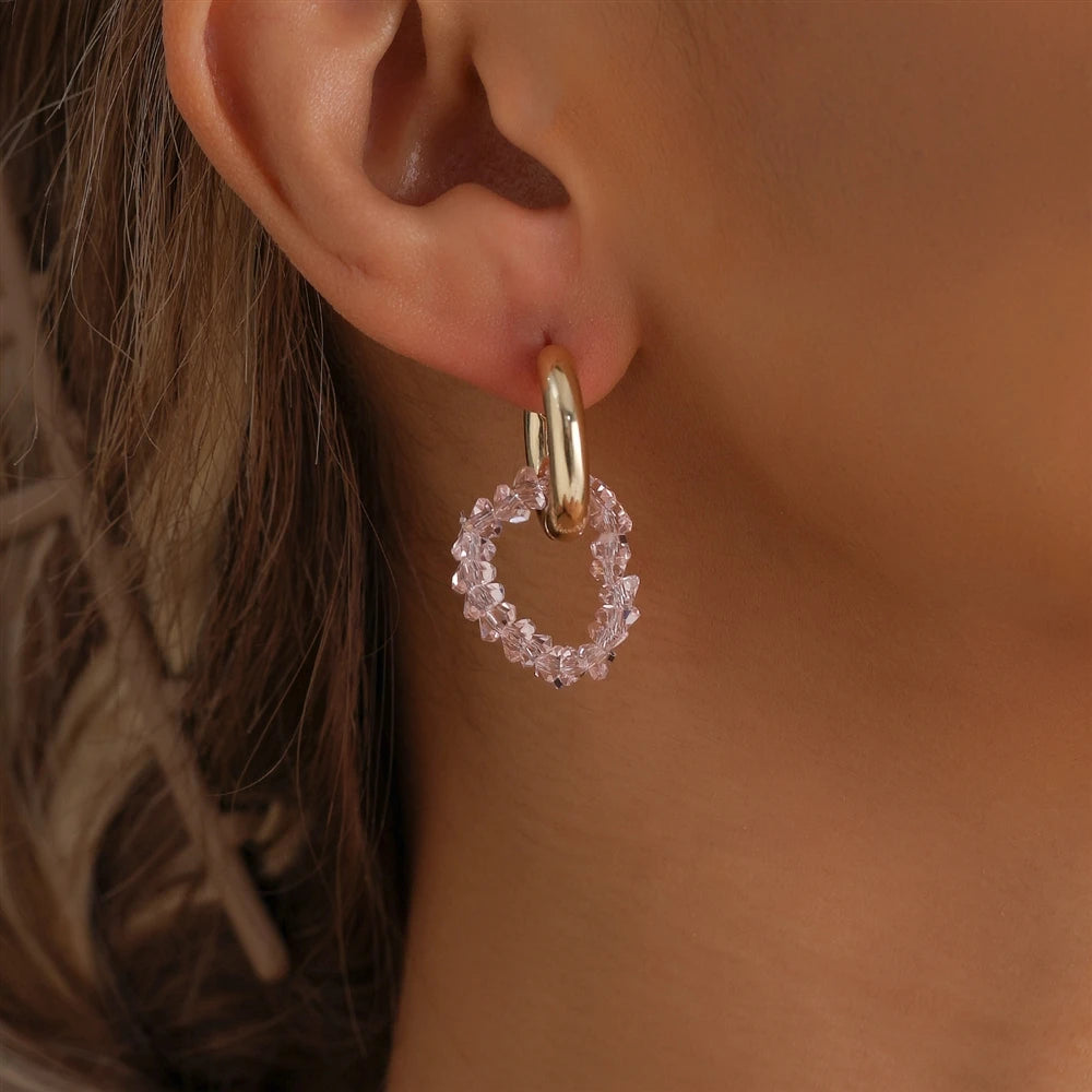 Fashion Bird Animals Sweet Rhinestone Simple Drop Earring for Girls Elegant Glamorous Fine Jewelry for Women Ladies Accessories