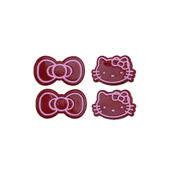 Fashion Trendy Cute Kitty Cat Hair Clips Sweet Animal Bowknot Alligators for Baby Girls for Party Hair Accessories Stock